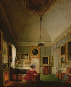 Salon von Hortense de Beauharnais (1783-1837) in Arenenberg von French School