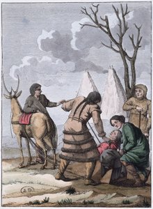 Samojeden-Hochzeit, 1811 von French School