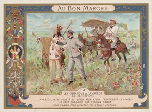 Szene aus dem Roman Les Cinq Sous de Lavarede von Paul Ivoi