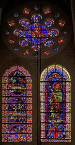 Szenen zum Tod von St. Vincent; St. Paul; ein Montfort Ritter in der Rose