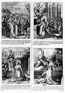 Szenen aus dem Leben des Heiligen Norbert, Gründer des Prämonstratenserordens von French School