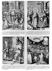 Szenen aus dem Leben des Heiligen Norbert, Gründer des Prämonstratenserordens von French School