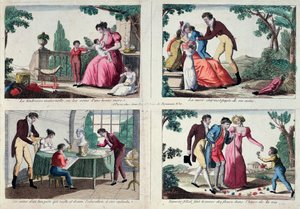 Szenen aus dem Familienleben, frühes 19. Jahrhundert