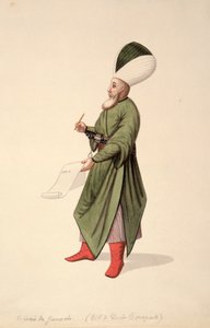 Schreiber der Janitscharenkommandanten, osmanische Periode, drittes Viertel des 18. Jahrhunderts