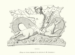 Skylla, antike griechische Bronzefigur