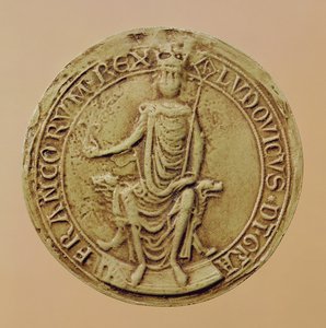 Siegel von Ludwig VIII. (1187-1226) (Wachs) von French School