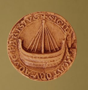 Siegel der Hanse der Wasserhändler, frühes 13. Jahrhundert