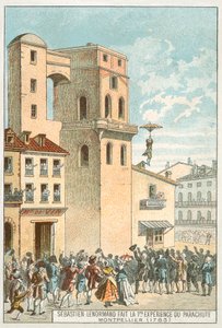 Sebastien Lenormand macht den ersten Fallschirmsprung, Montpellier von French School