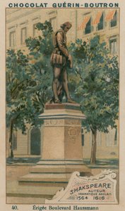 Shakespeare, englischer Dramatiker, 1564-1616, errichtet am Boulevard Haussmann von French School