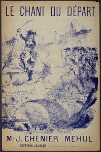 Notenblatt für „Le chant du départ“ Text von Chénier, Musik von Mehul