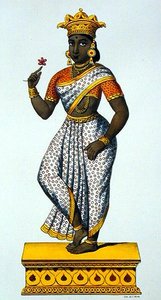 Simaladevi, Frau von Yama (Farblithografie)