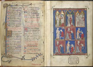 Die Chirurgia: Biblische und medizinische Szenen von French School