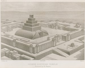 Quadratischer assyrischer Tempel von French School