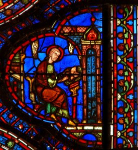 St. Antonius: liest in seiner Zelle