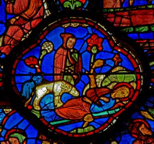 St. Antonius: beobachtet Löwen am Grab von St. Paulus Eremit