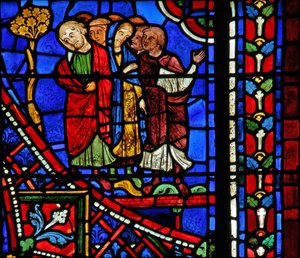 St. Apollinaire: die Gläubigen bei seiner Beerdigung von French School
