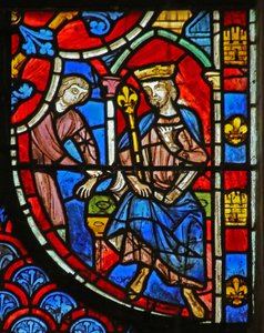 St. Blasius wird vor einem König hingerichtet von French School
