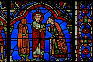 St. Cheron Fenster: Heilt eine blinde Person