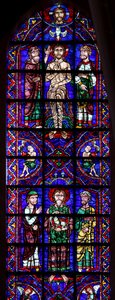 St. Johannes der Täufer mit Agnus Dei; die Taufe im Jordan von French School