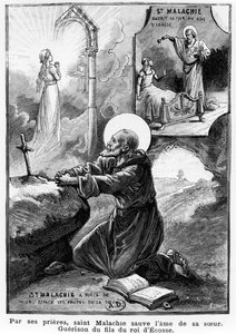 St. Malachy betet für die Seele seiner Schwester von French School