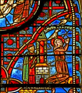 Die Heilige Margareta betet von French School