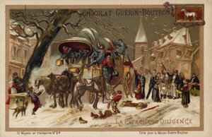 Postkutsche (Chromolithografie)