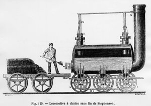 Stephensons Endlosketten-Lokomotive von French School