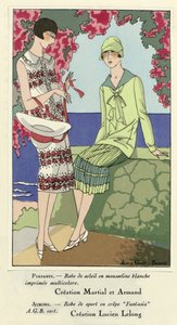 Sommerkleid und Sportkleid, aus Art-Gout-Beaute, veröffentlicht 1924 von French School