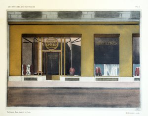 Schneider, Platte 7, Illustration aus Devantures de Boutiques von Louis-Pierre Sezille, Paris, 1927 von French School