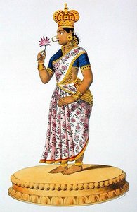 Tchitralekha, Frau von Kouvera, graviert von C. de Motte (1785-1836)