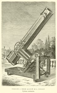 Spiegelteleskop von L. Foucault, Newtonsches System