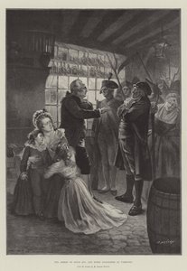 Die Verhaftung von Ludwig XVI. und Marie Antoinette in Varennes von French School
