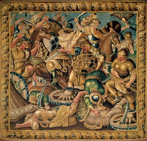 Die Schlacht von Arbelles 333 v. Chr., Aubusson von French School