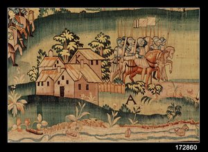 Die Schlacht von Jarnac, das Treffen der beiden Armeen am 13. März 1569 (Detail)