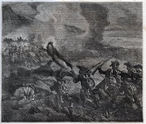 Die Schlacht von Loano fand am 23.-24. November 1795 während des Ersten Koalitionskrieges statt - Neue Nationale Enzyklopädie von Maurice La Charest - 1870