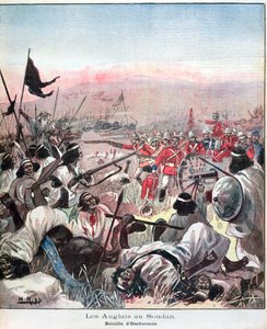 Die Schlacht von Omdurman, Umschlag von Lectures Pour Le Dimanche, September 1898 von French School