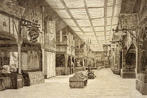 Der Bazar de la Charité in Paris vor dem Brand am 4. Mai 1897