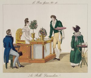 Die schöne Limonadenverkäuferin, Platte 98 aus Le Bon Genre, ca. 1810 von French School
