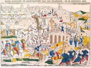 Die Eroberung von Konstantinopel durch die Franzosen am 13. Oktober 1837