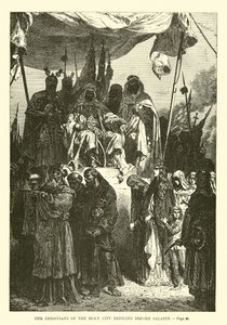 Die Christen der Heiligen Stadt defilieren vor Saladin