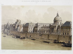 Das College der Vier Nationen und das Hotel Conti im Jahr 1689 - in „Paris durch die Jahrhunderte“, Ende des 19. Jahrhunderts