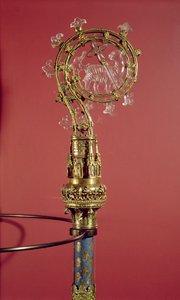 Der Krummstab der Äbtissinnen des Zisterzienserklosters Abbaye du Lys (vergoldetes Silber & Bergkristall)