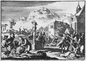 Die Grausamkeit von Präsident Marsaut in Niort gegen die Protestanten, 1684 von French School