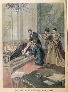 Der Tod von Félix Faure (1841-99) aus Le Petit Journal, 26. Februar 1899