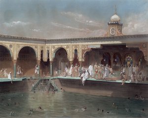 Die Deligny-Bäder, Paris, 1842 von French School