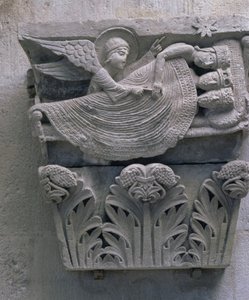Der Traum der drei Könige, ursprüngliches Kapitell aus dem Kirchenschiff der Kathedrale von French School