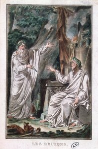 Die Druiden, Illustration für ein Theaterstück, ca. 1800 von French School