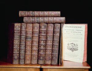 Die Enzyklopädie von Denis Diderot (1713-84) und Jean le Rond d