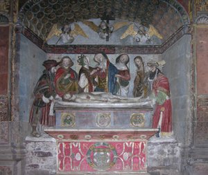 Die Grablegung, ca. 1523 (bemalter Stein)
