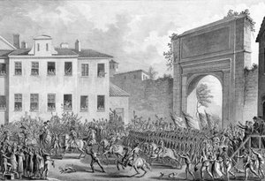 Der Einzug der Franzosen in Mailand, 25. Floreal An IV (14. Mai 1796) - Italienfeldzug (1796-1797) - Französische Truppen betraten Mailand am 14. Mai 1796 von French School